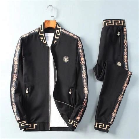 versace tracksuit men's sale|velvet tracksuit men's versace.